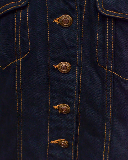 RE-030-04 / rebuild kimono denim jacket overdye 【B】
