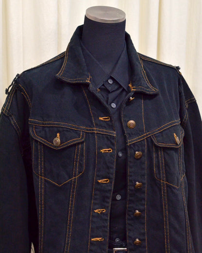 RE-030-04 / rebuild kimono denim jacket overdye 【B】