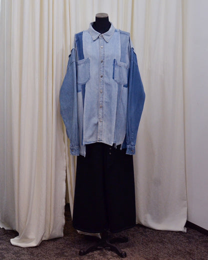 RE-042 / rebuild denim shirt 【A】