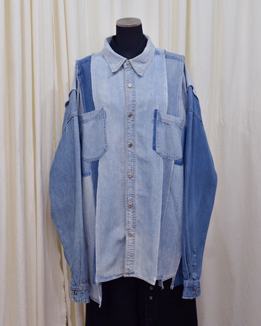RE-042 / rebuild denim shirt 【A】