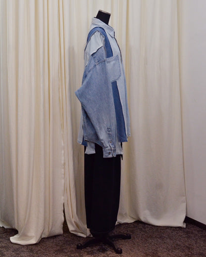 RE-042 / rebuild denim shirt 【A】