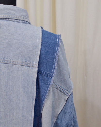 RE-042 / rebuild denim shirt 【A】