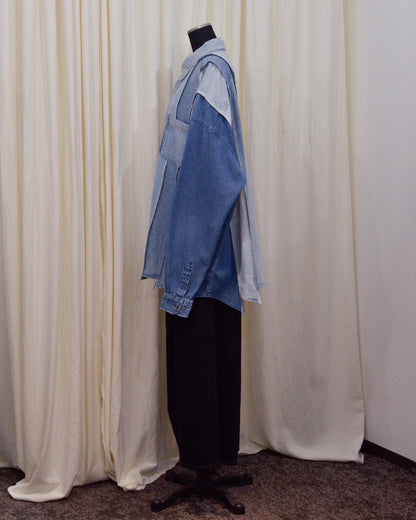 RE-042 / rebuild denim shirt 【A】