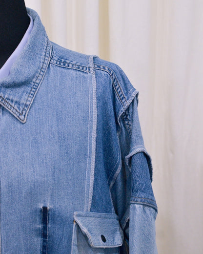 RE-042 / rebuild denim shirt 【B】