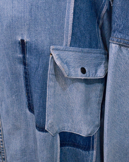 RE-042 / rebuild denim shirt 【B】