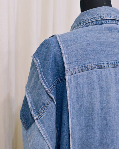 RE-042 / rebuild denim shirt 【B】