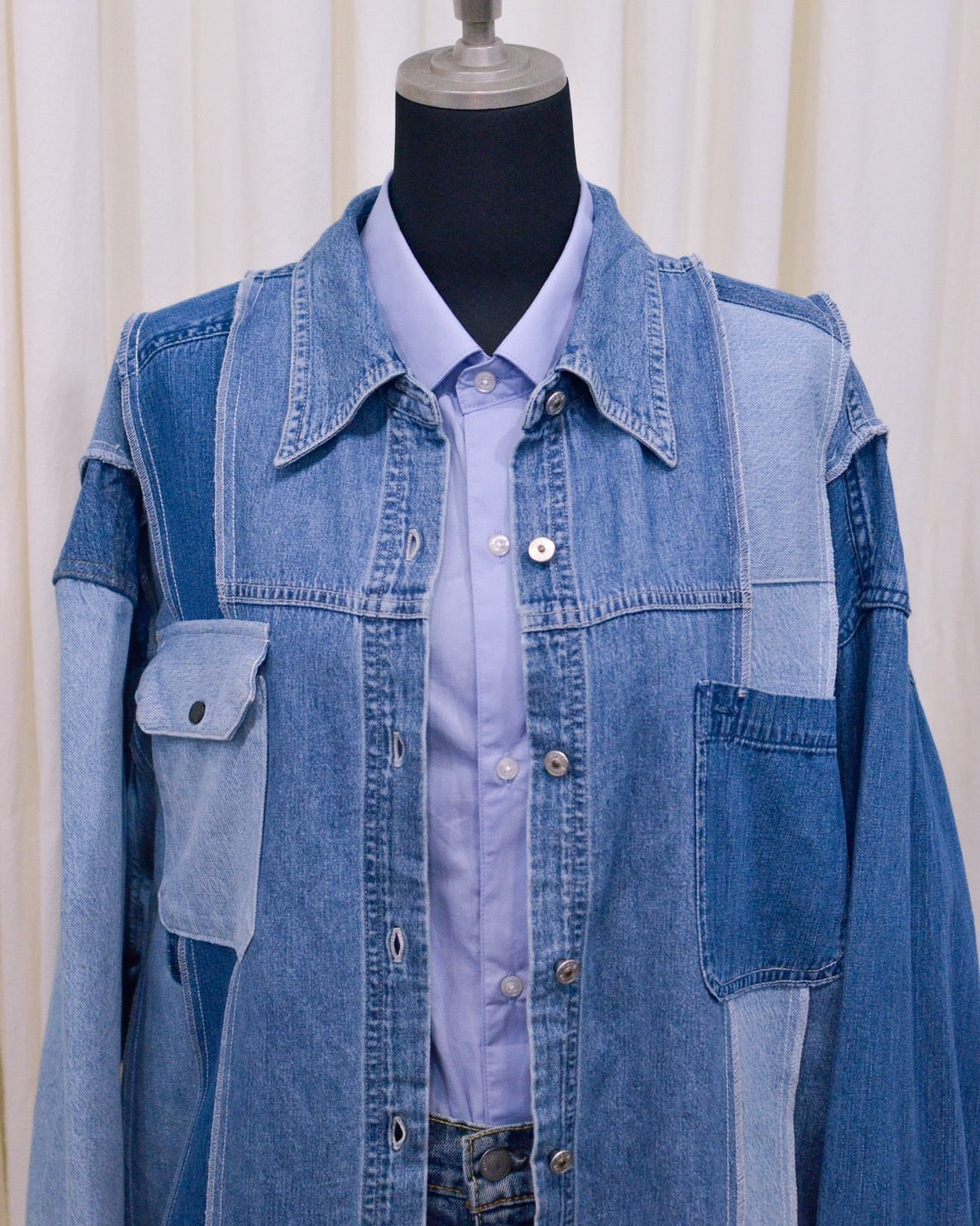 RE-042 / rebuild denim shirt 【C】