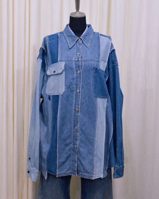 RE-042 / rebuild denim shirt 【C】