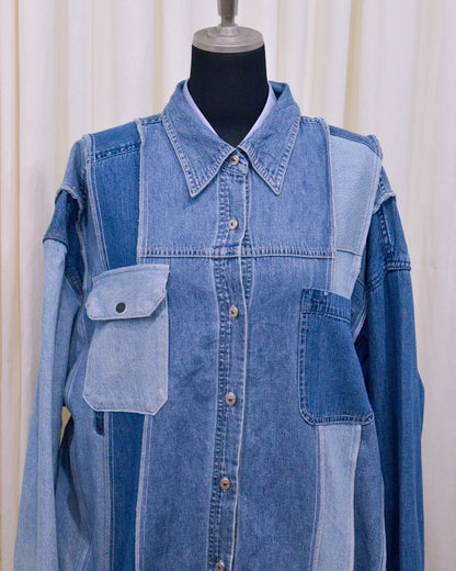 RE-042 / rebuild denim shirt 【C】