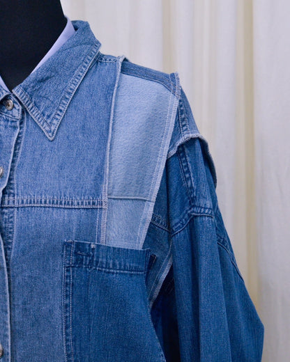 RE-042 / rebuild denim shirt 【C】