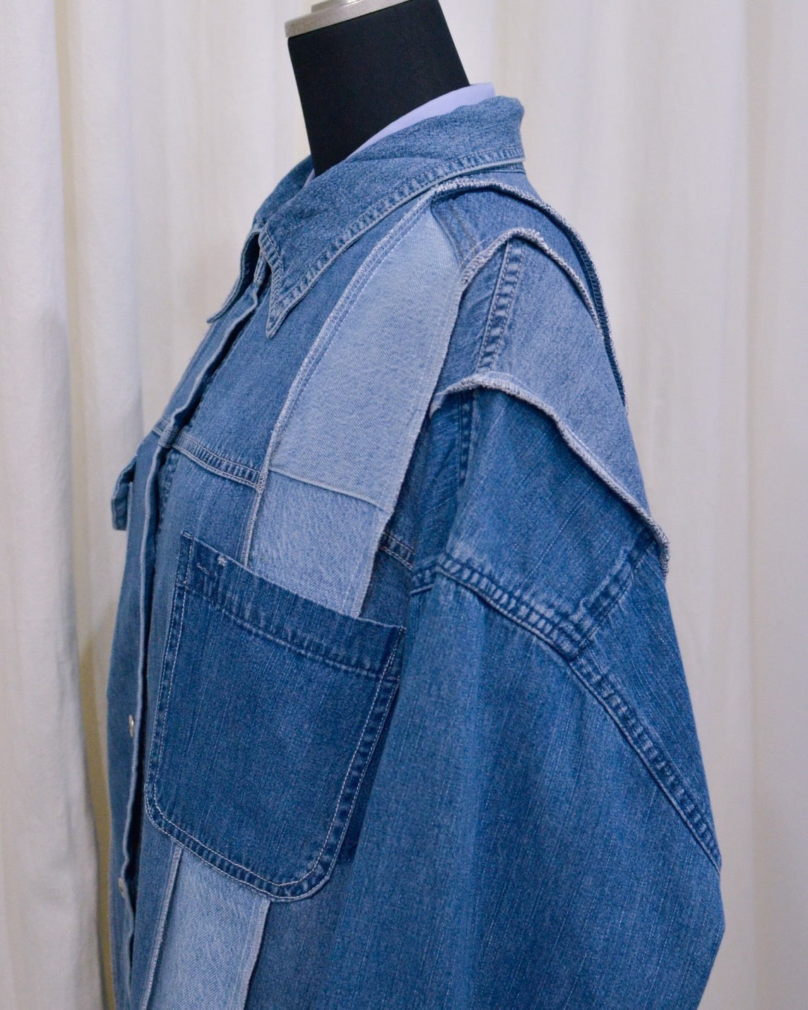 RE-042 / rebuild denim shirt 【C】