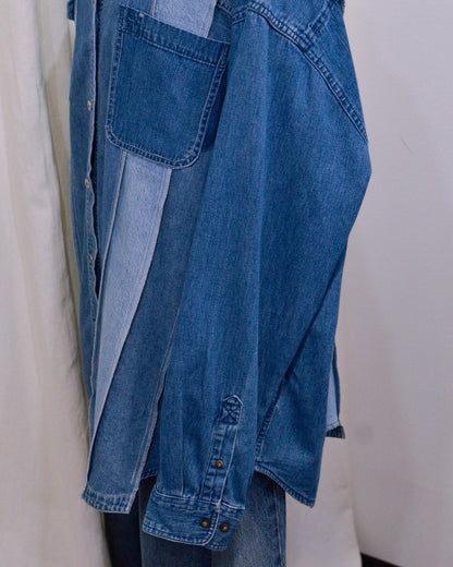RE-042 / rebuild denim shirt 【C】
