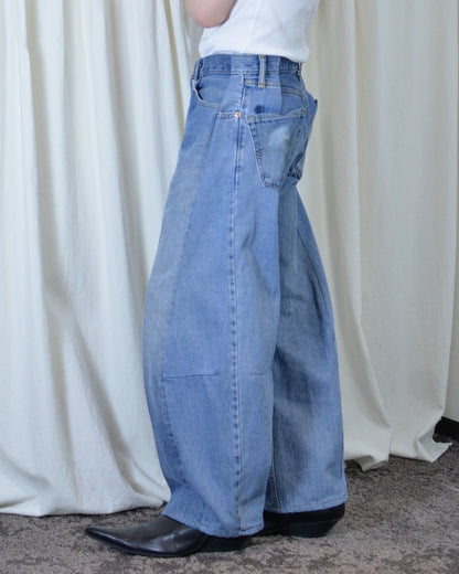 RE-010-10 / curve buggy denim 【A】