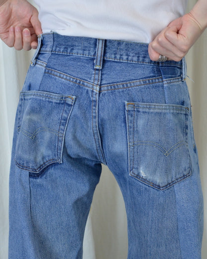 RE-010-10 / curve buggy denim 【A】