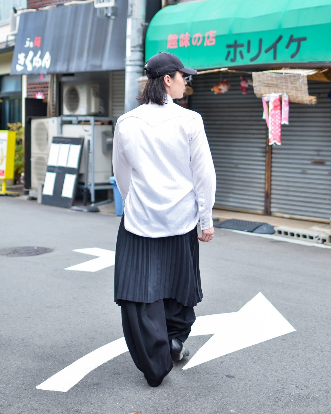 RE-051-01 / shirring western shirt 【A】