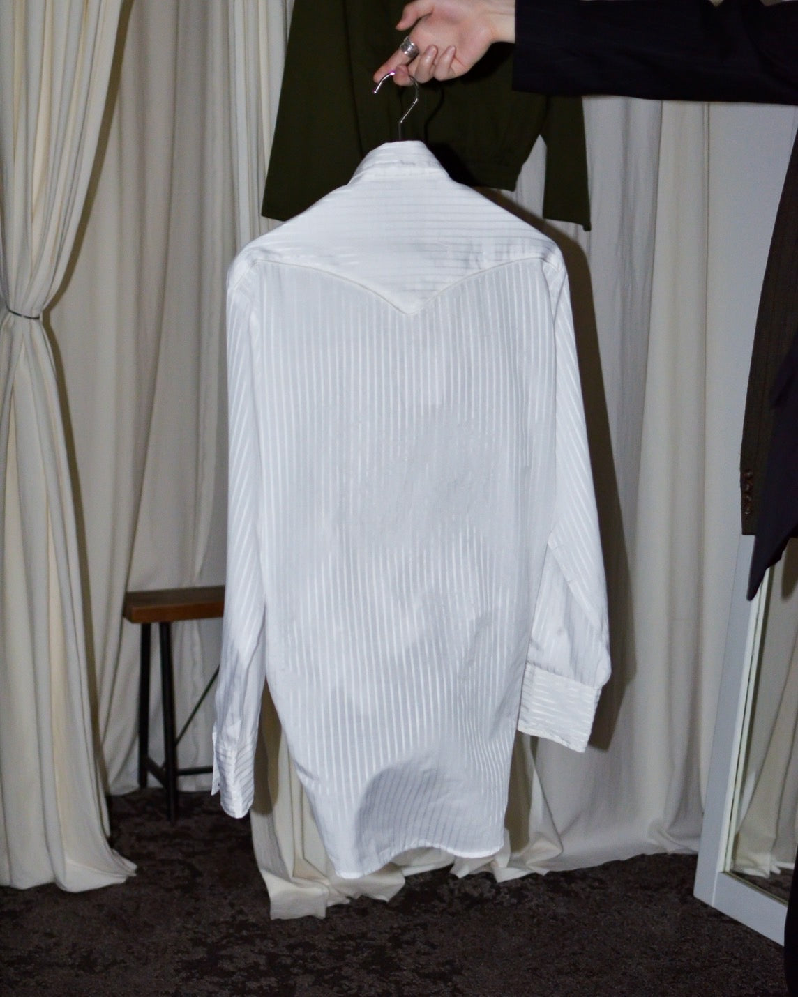 RE-051-01 / shirring western shirt 【A】