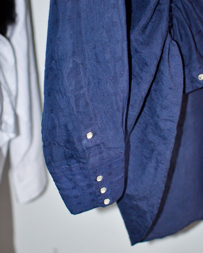 RE-051-01 / shirring western shirt 【B】