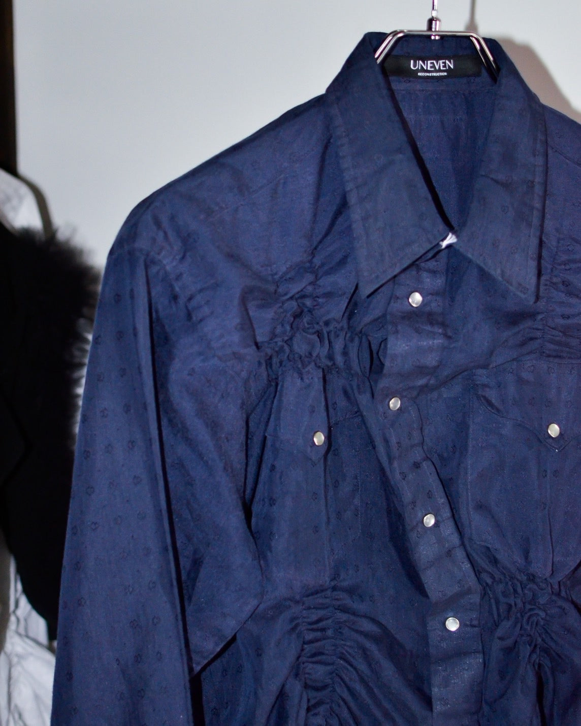 RE-051-01 / shirring western shirt 【B】