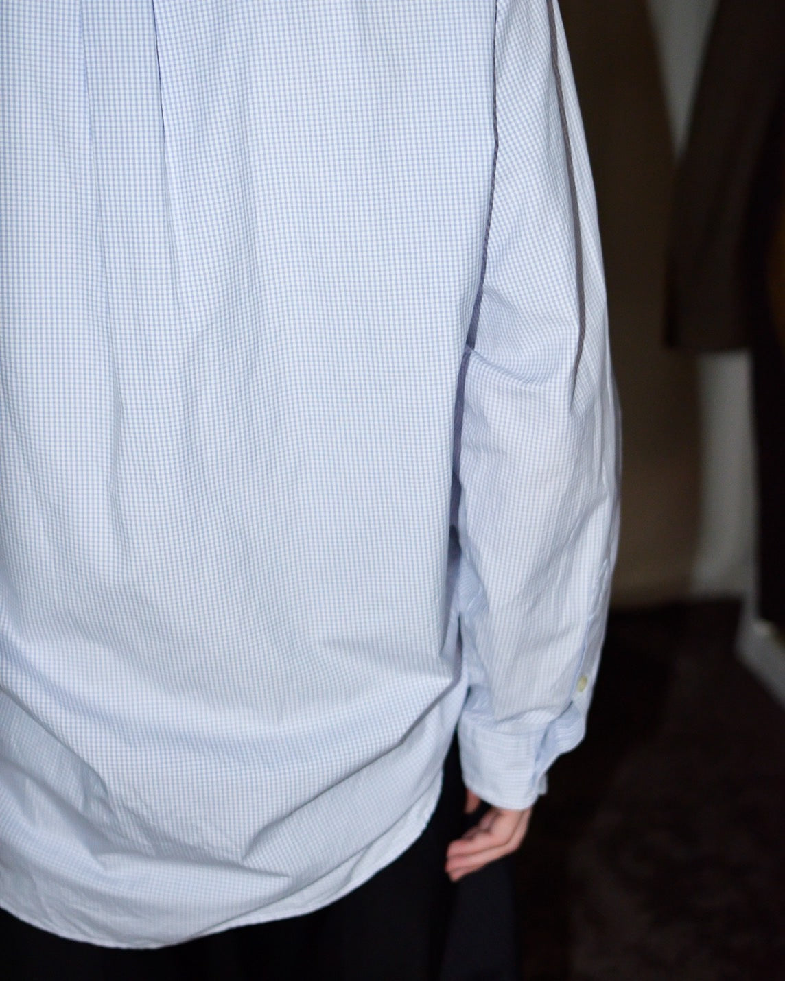 RE-054 / shirring plaid shirt【A】
