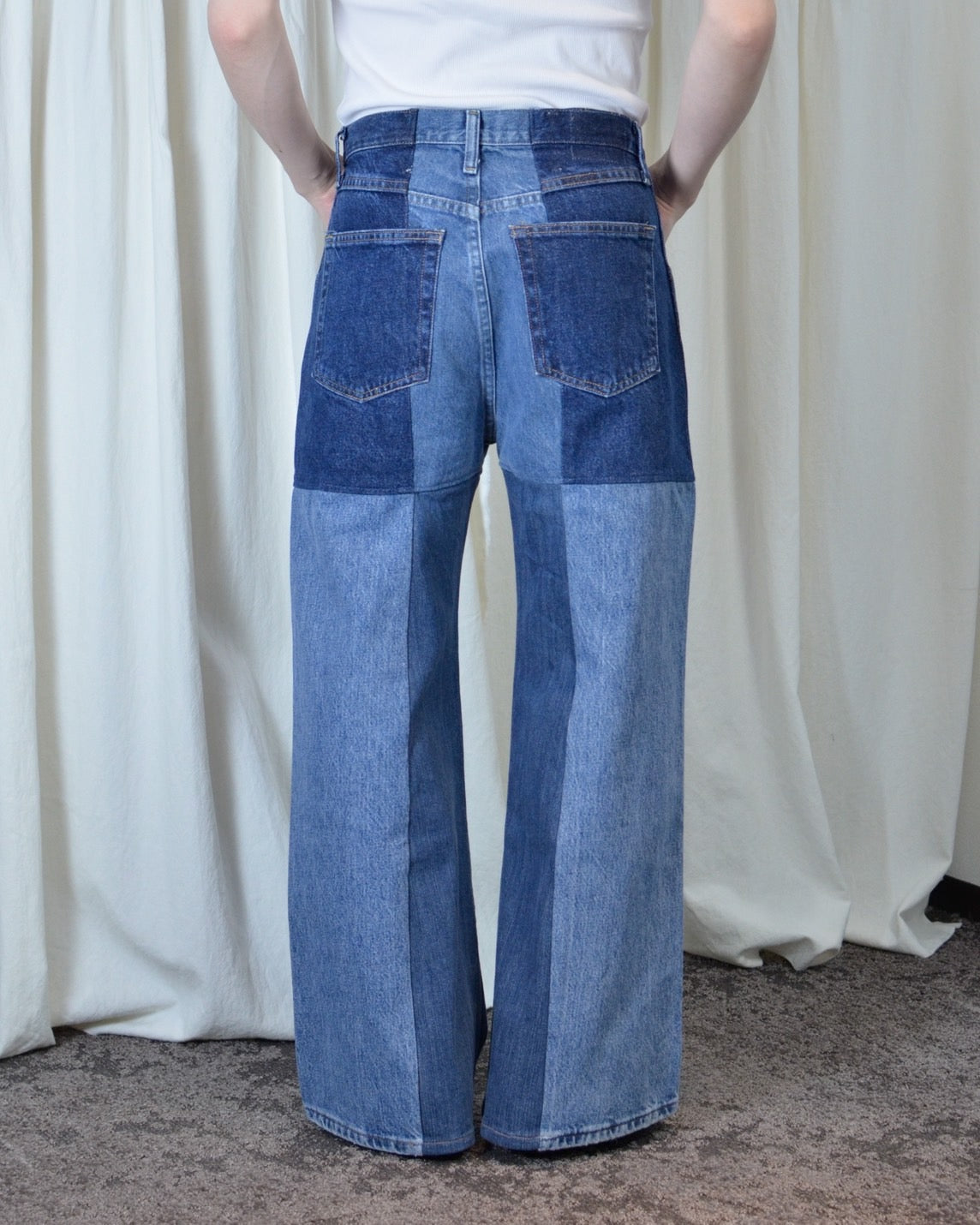 RE-004-02 / 4panel docking denim【E】