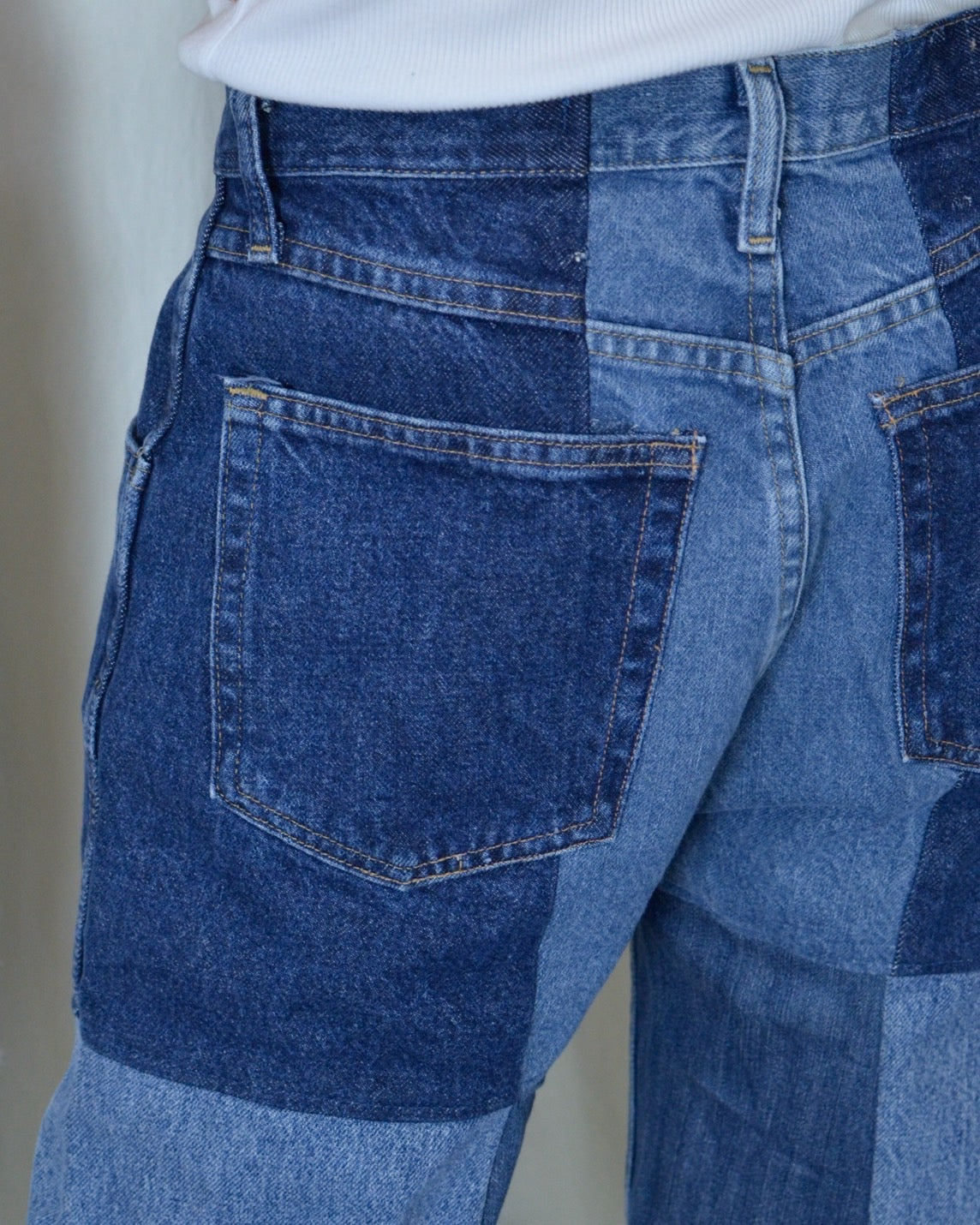 RE-004-02 / 4panel docking denim【E】
