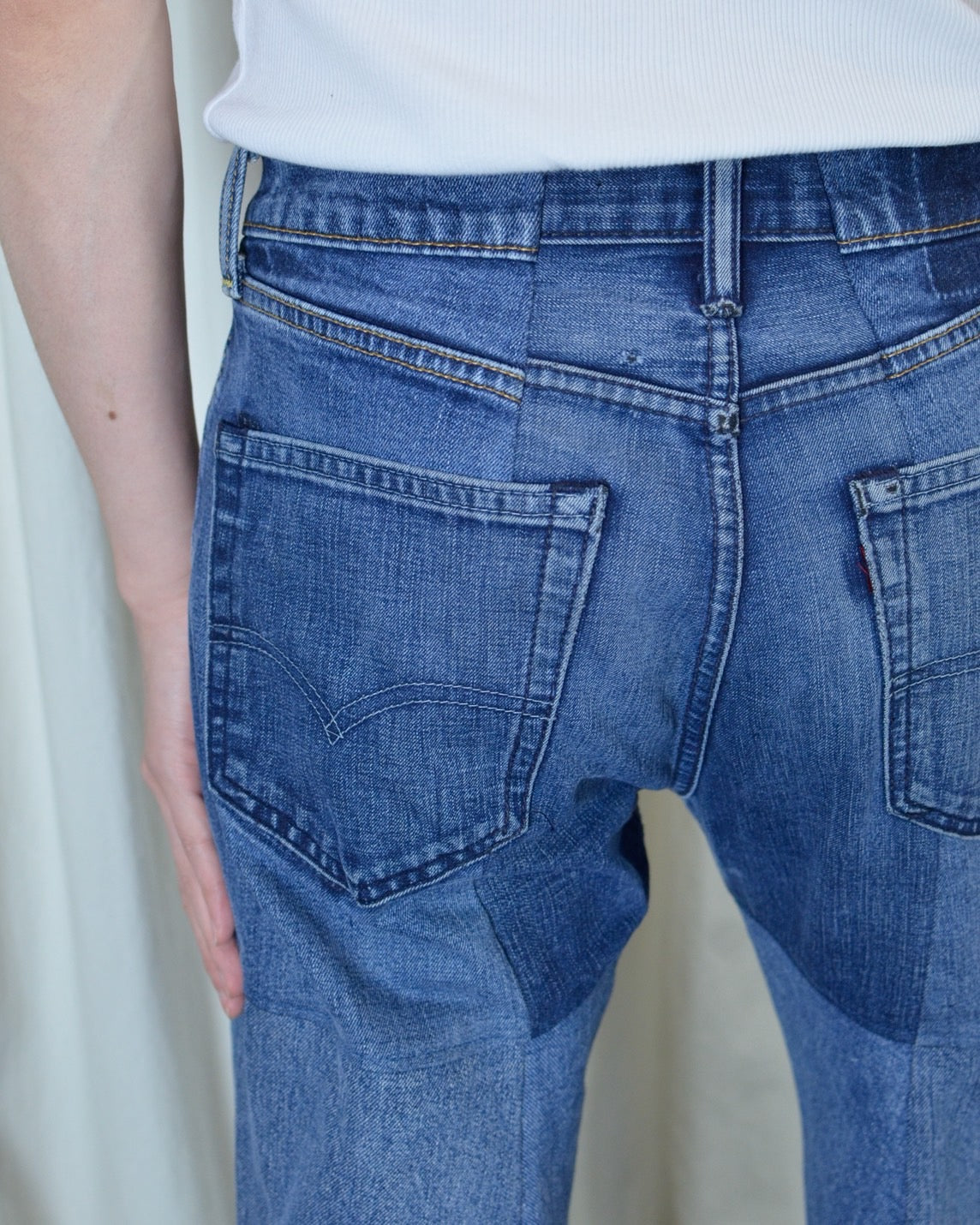 RE-004/4panel docking denim【A】
