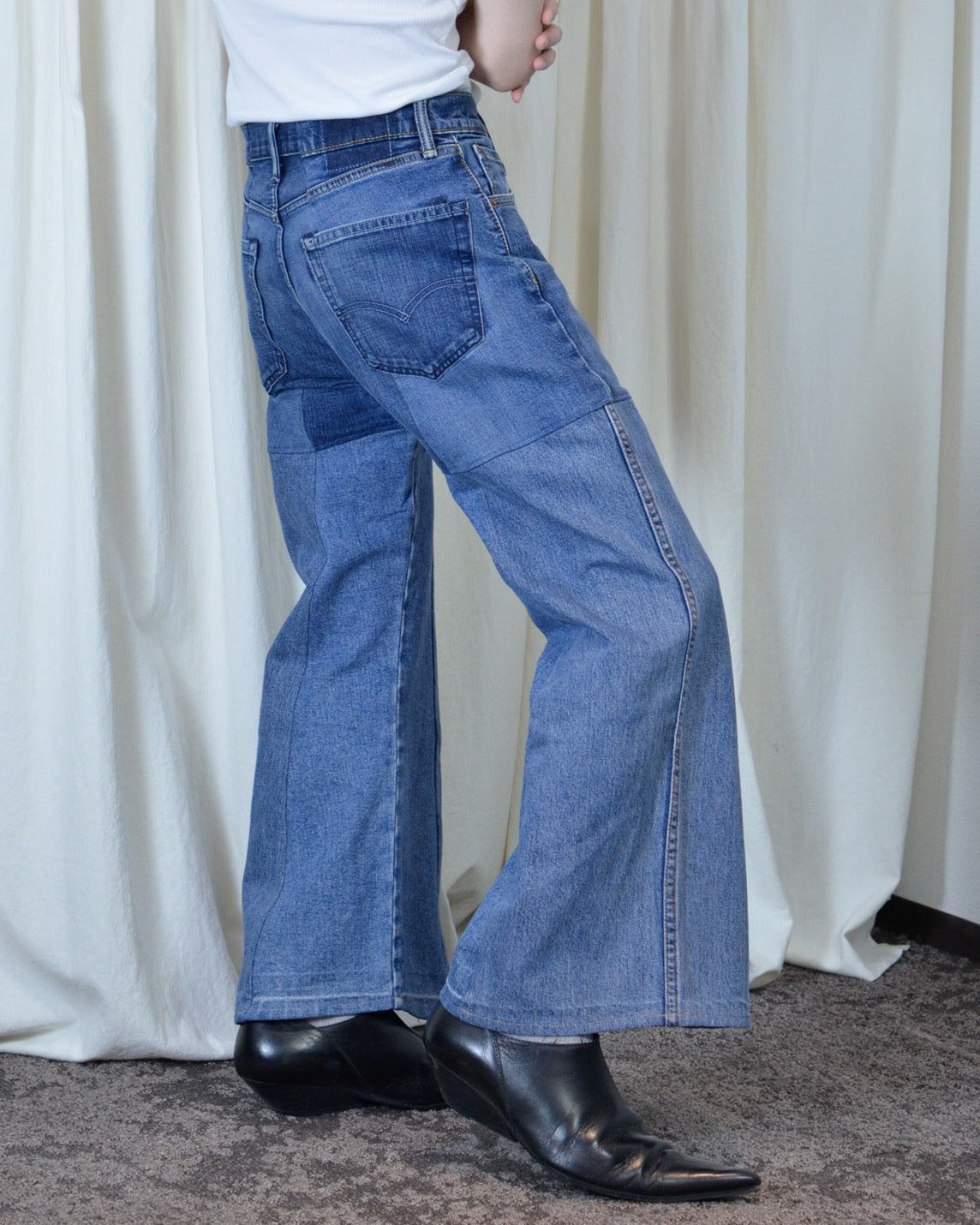 RE-004/4panel docking denim【A】