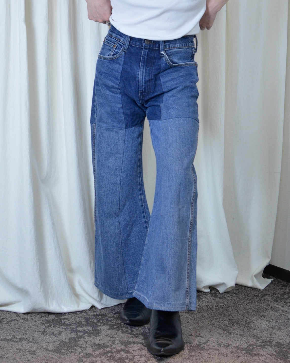 RE-004/4panel docking denim【A】