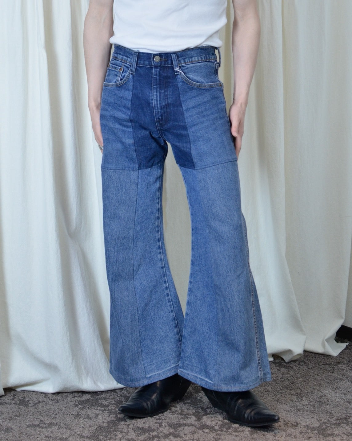 RE-004 / 4panel docking denim【A】