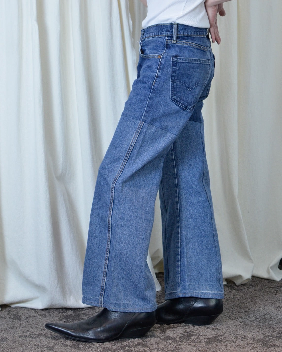 RE-004/4panel docking denim【A】