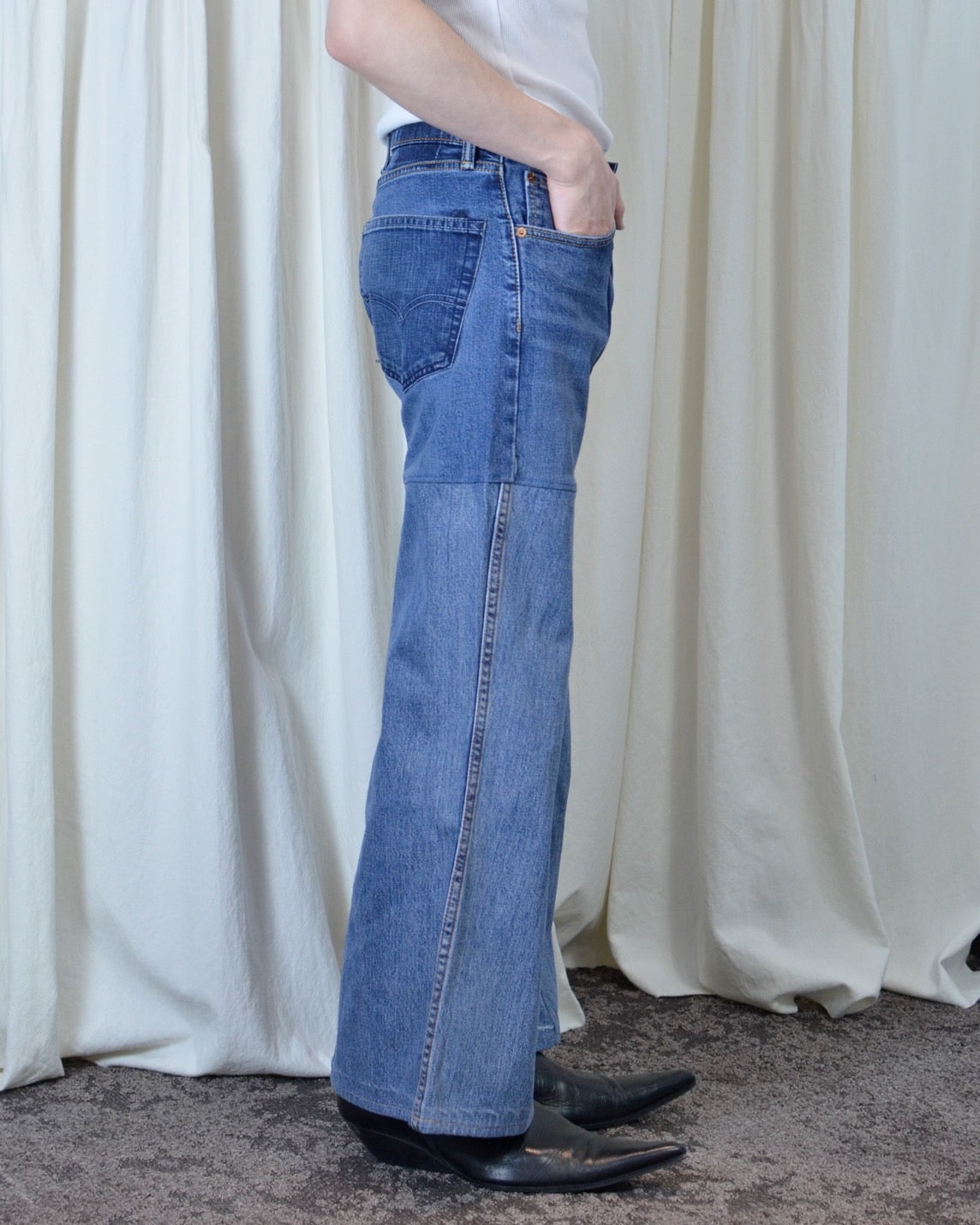 RE-004/4panel docking denim【A】