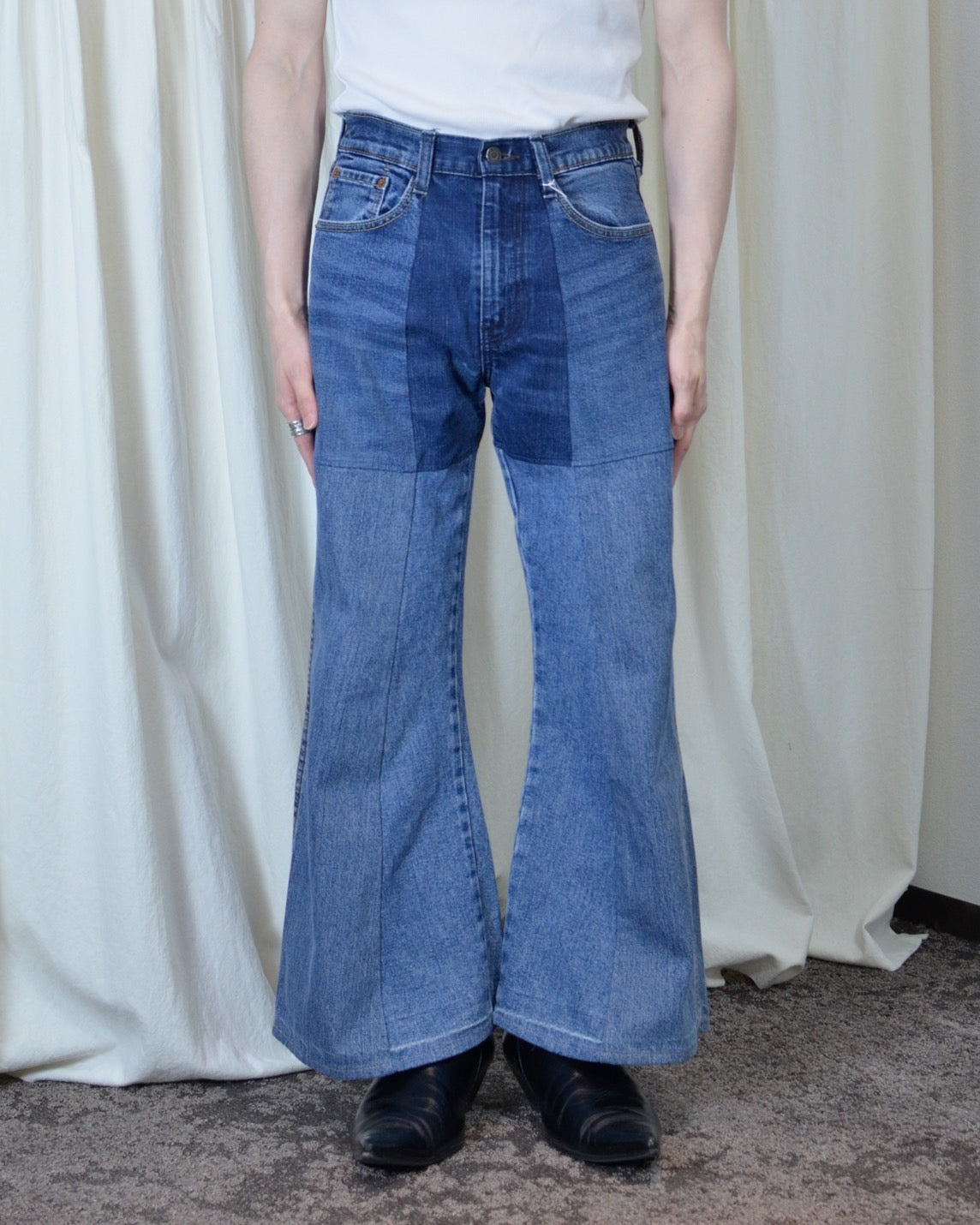 RE-004/4panel docking denim【A】