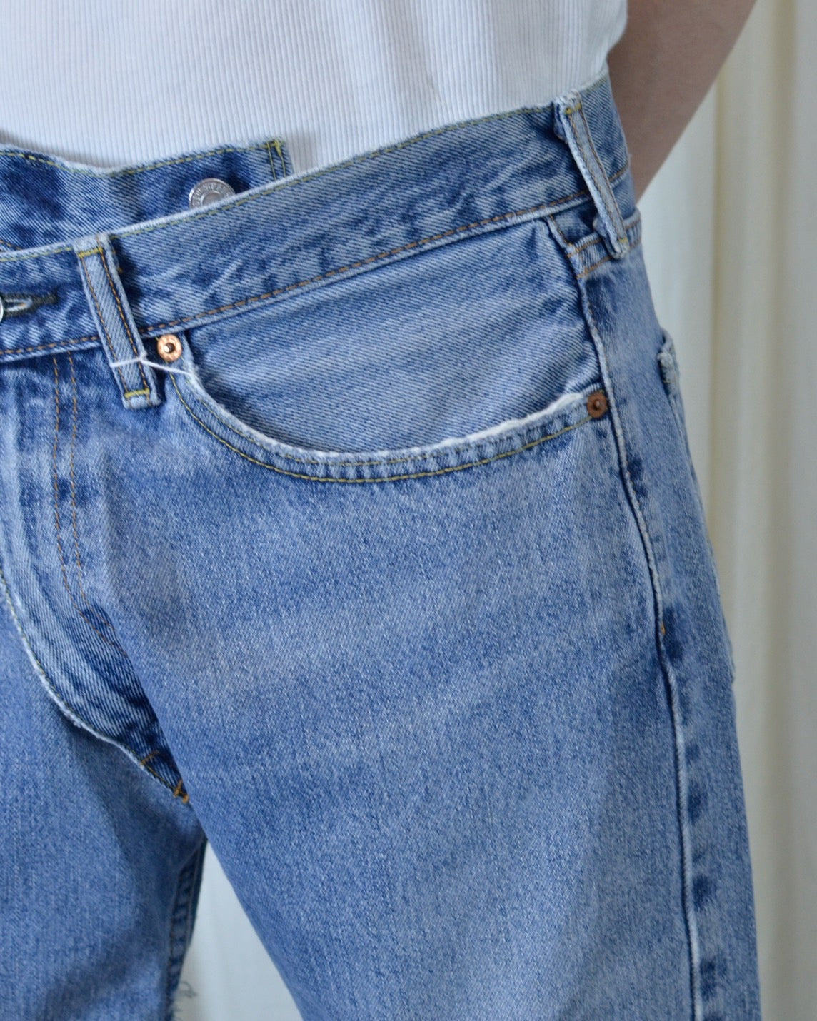 RE-013-02 / inside out straight denim【L】