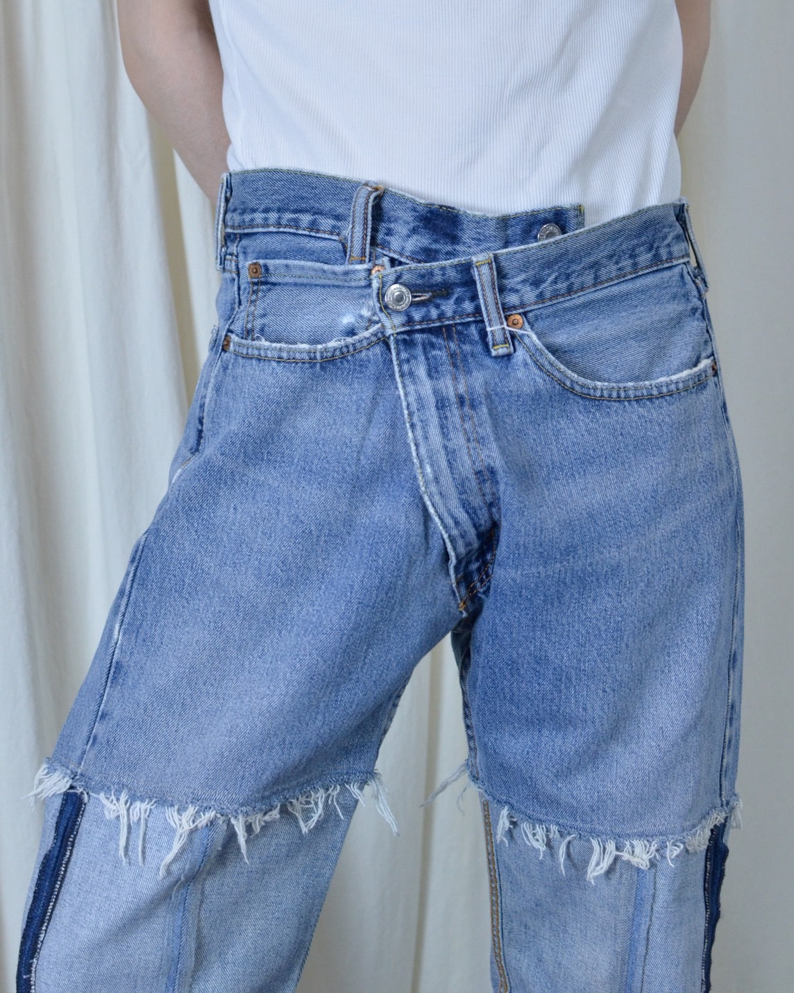RE-013-02 / inside out straight denim【L】