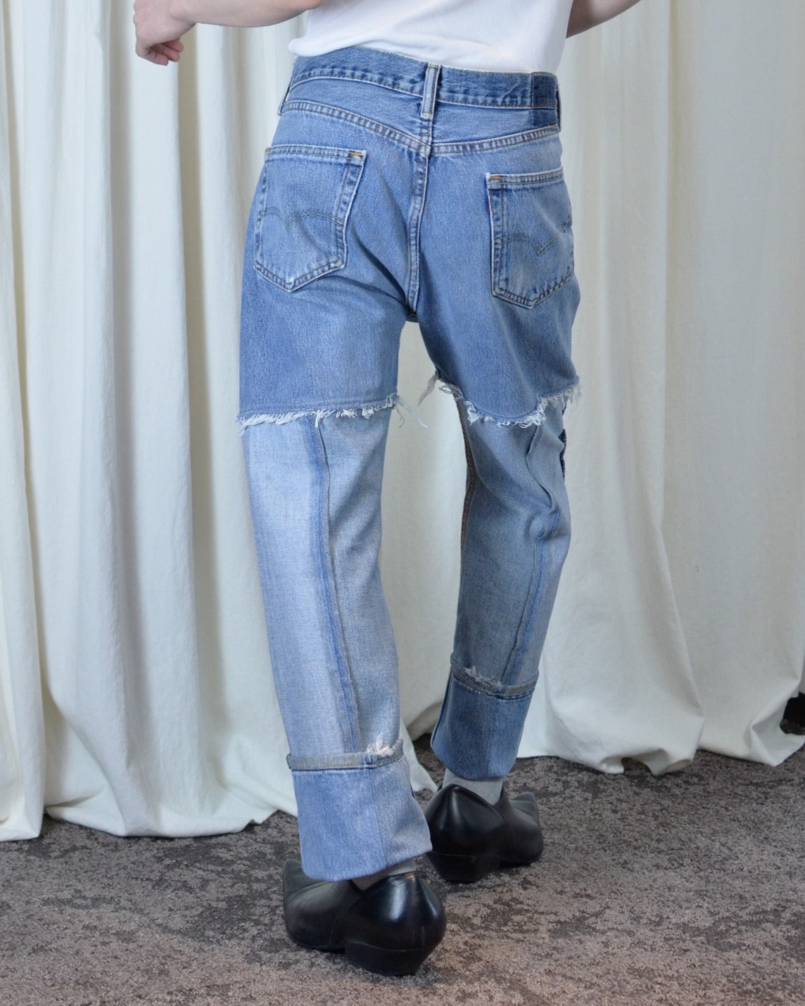 RE-013-02 / inside out straight denim【L】