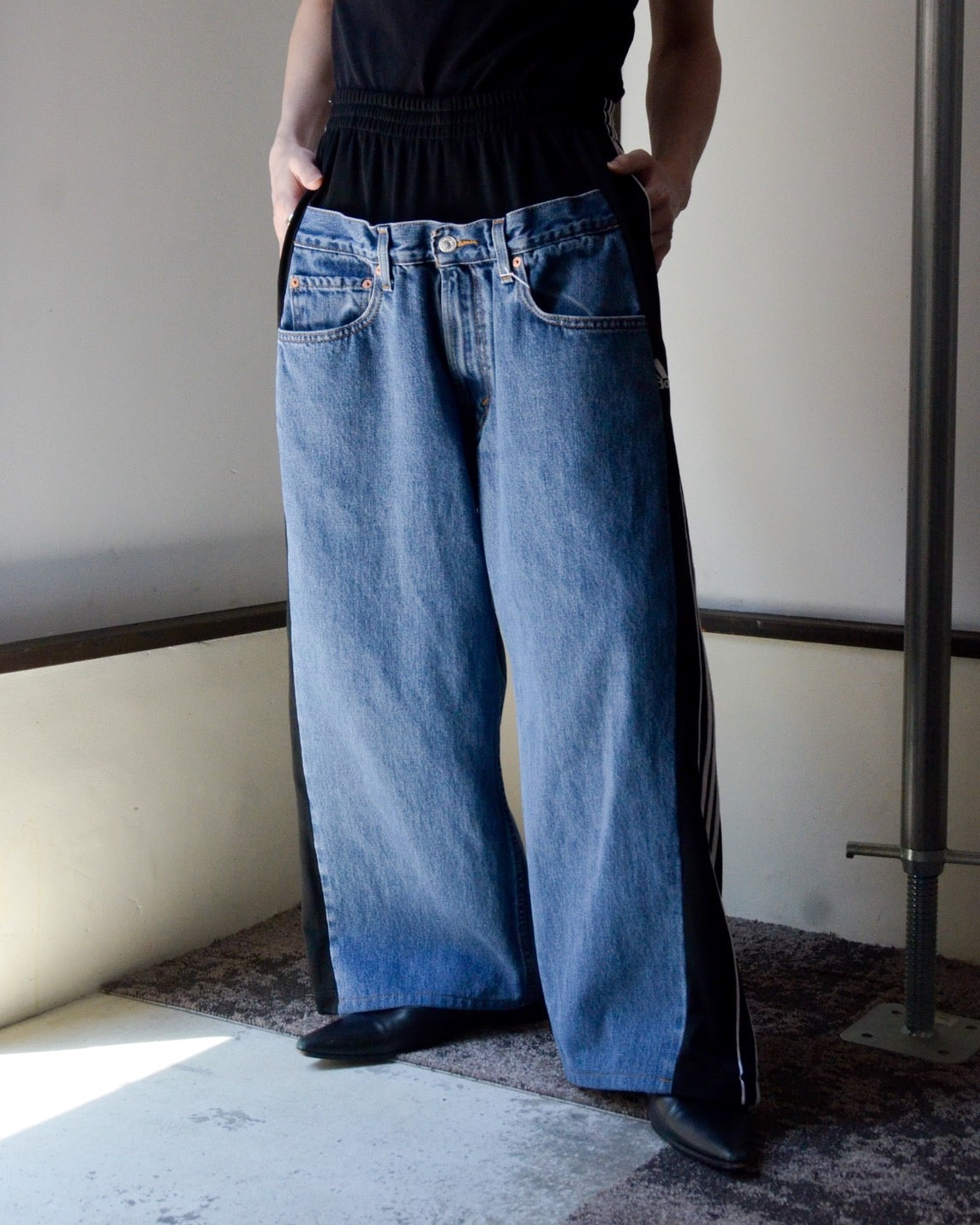 RE-056 / hybrid track pant 【B】