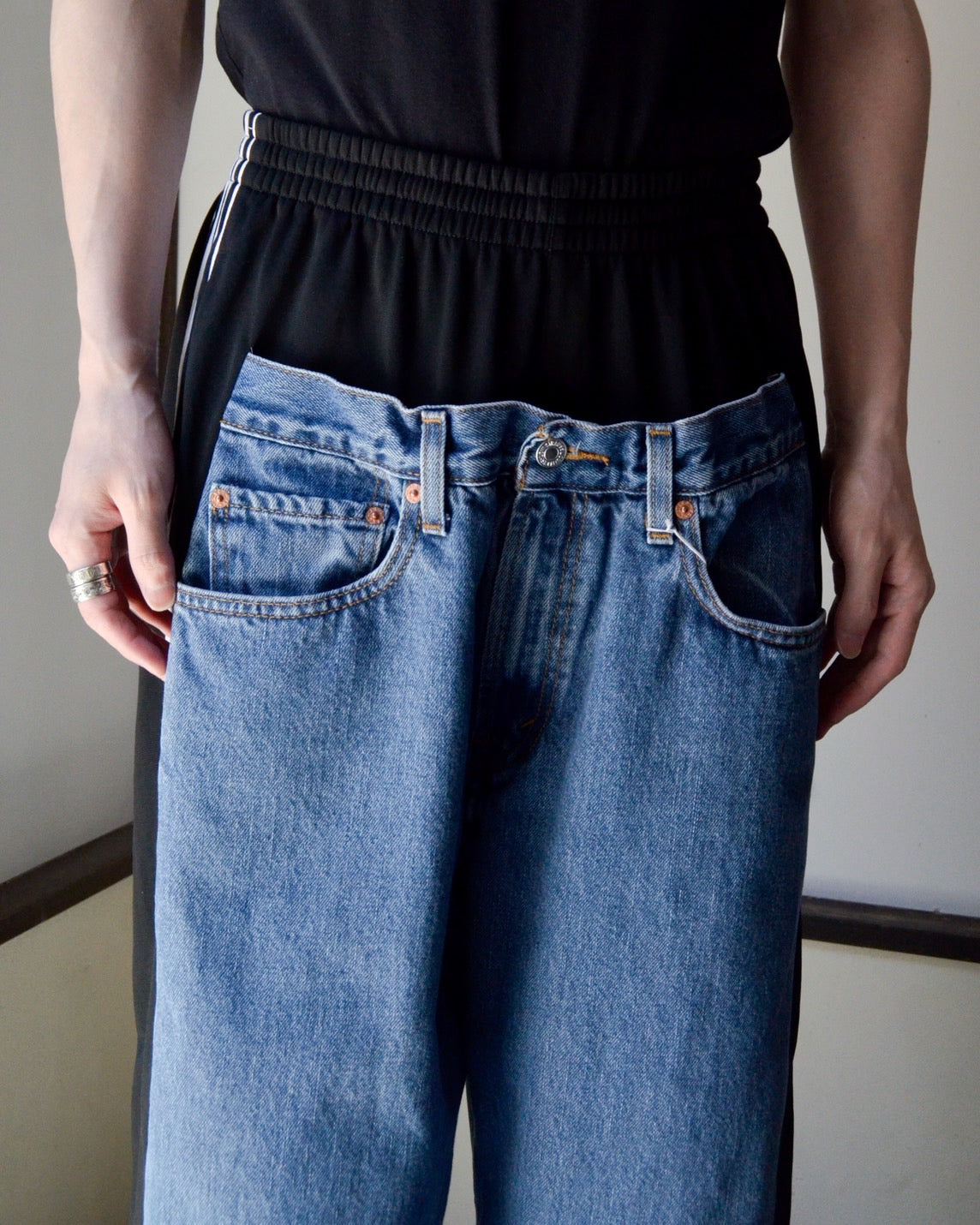 RE-056 / hybrid track pant 【B】