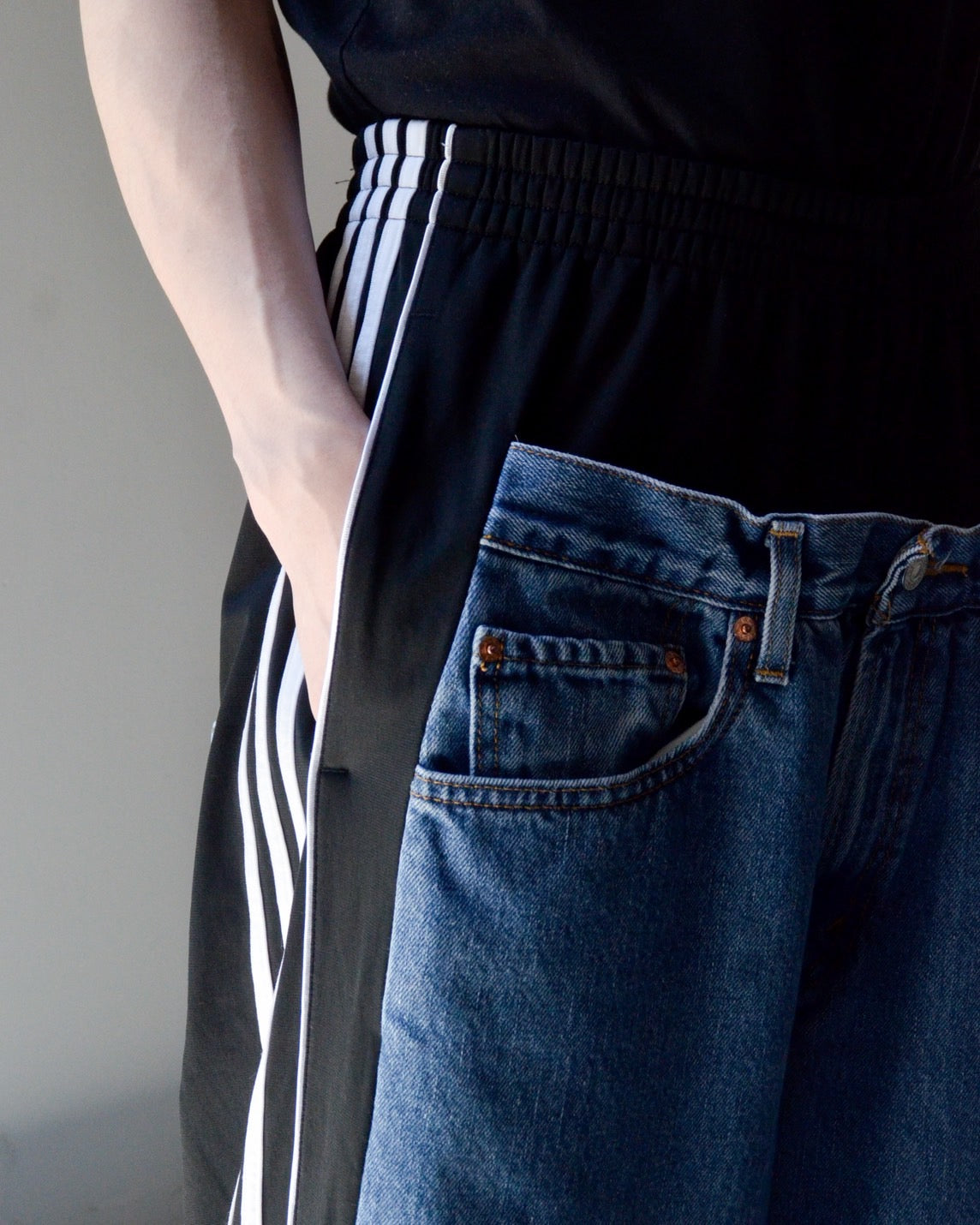 RE-056 / hybrid track pant 【B】