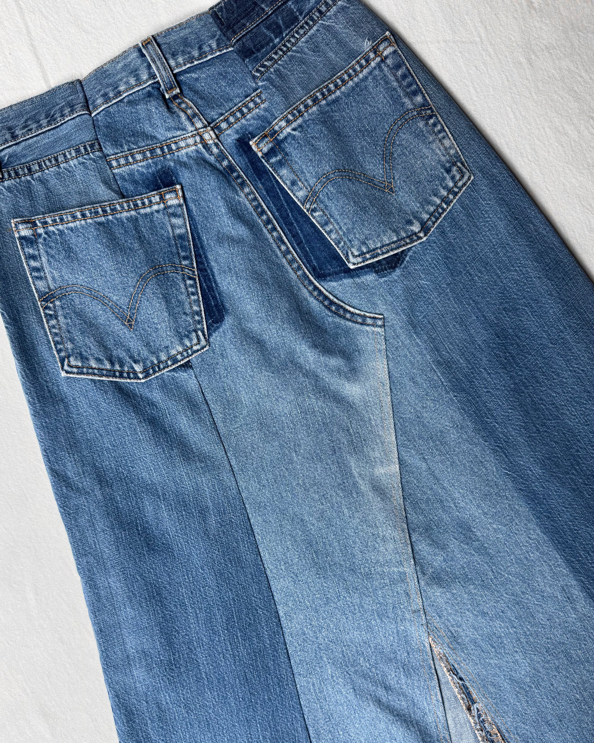 ID25-020 / rebuild denim skirt【B】