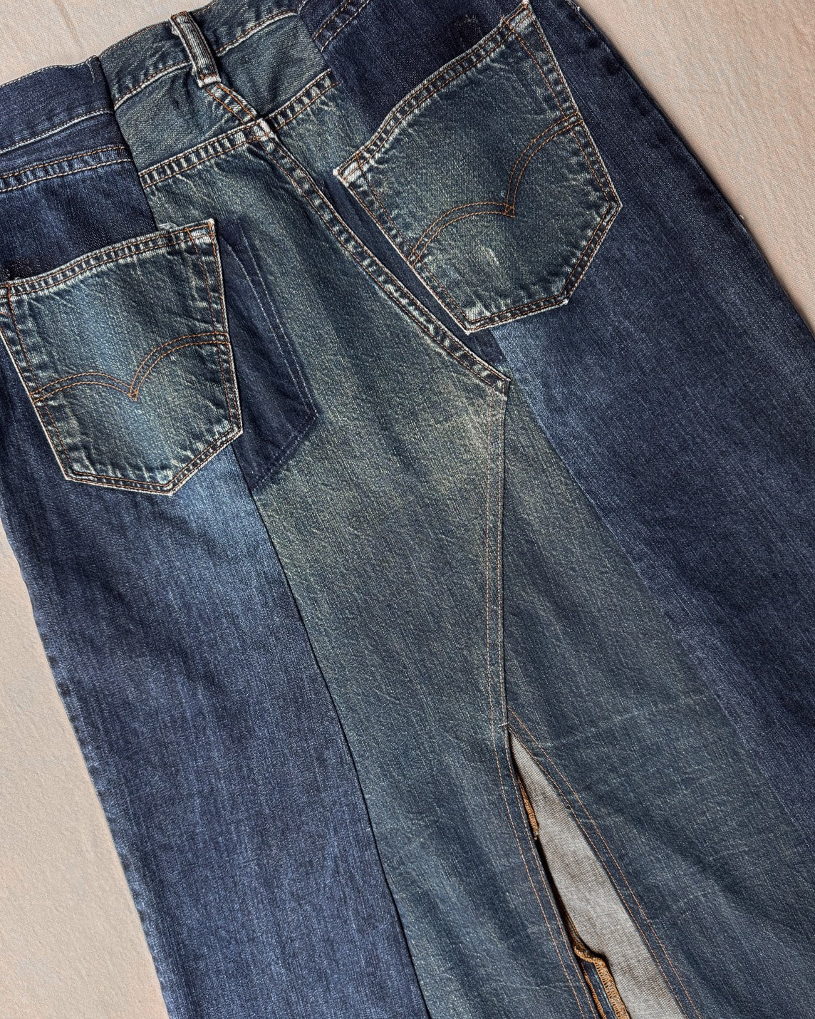 ID25-020 / rebuild denim skirt【D】