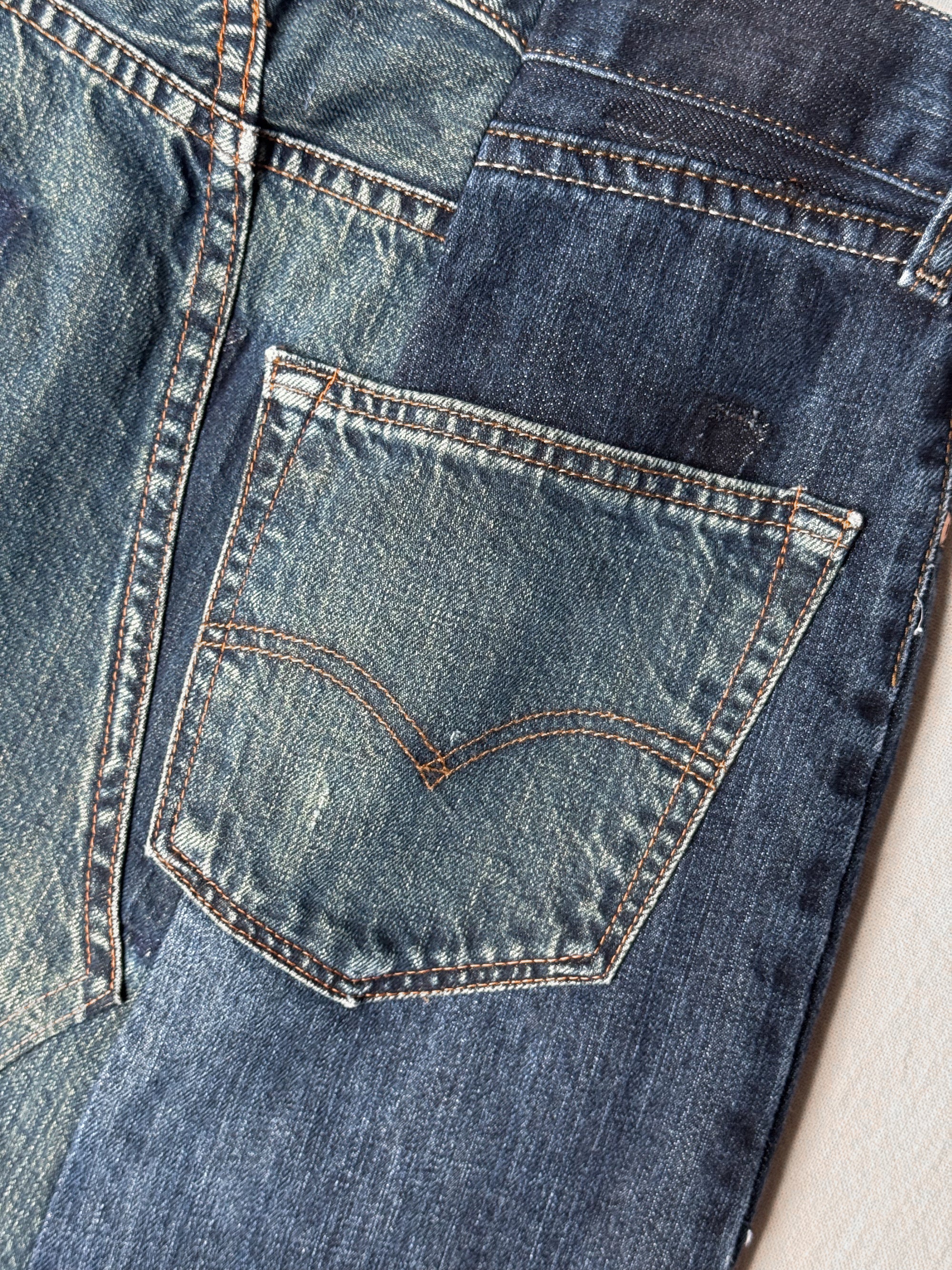 ID25-020 / rebuild denim skirt【D】