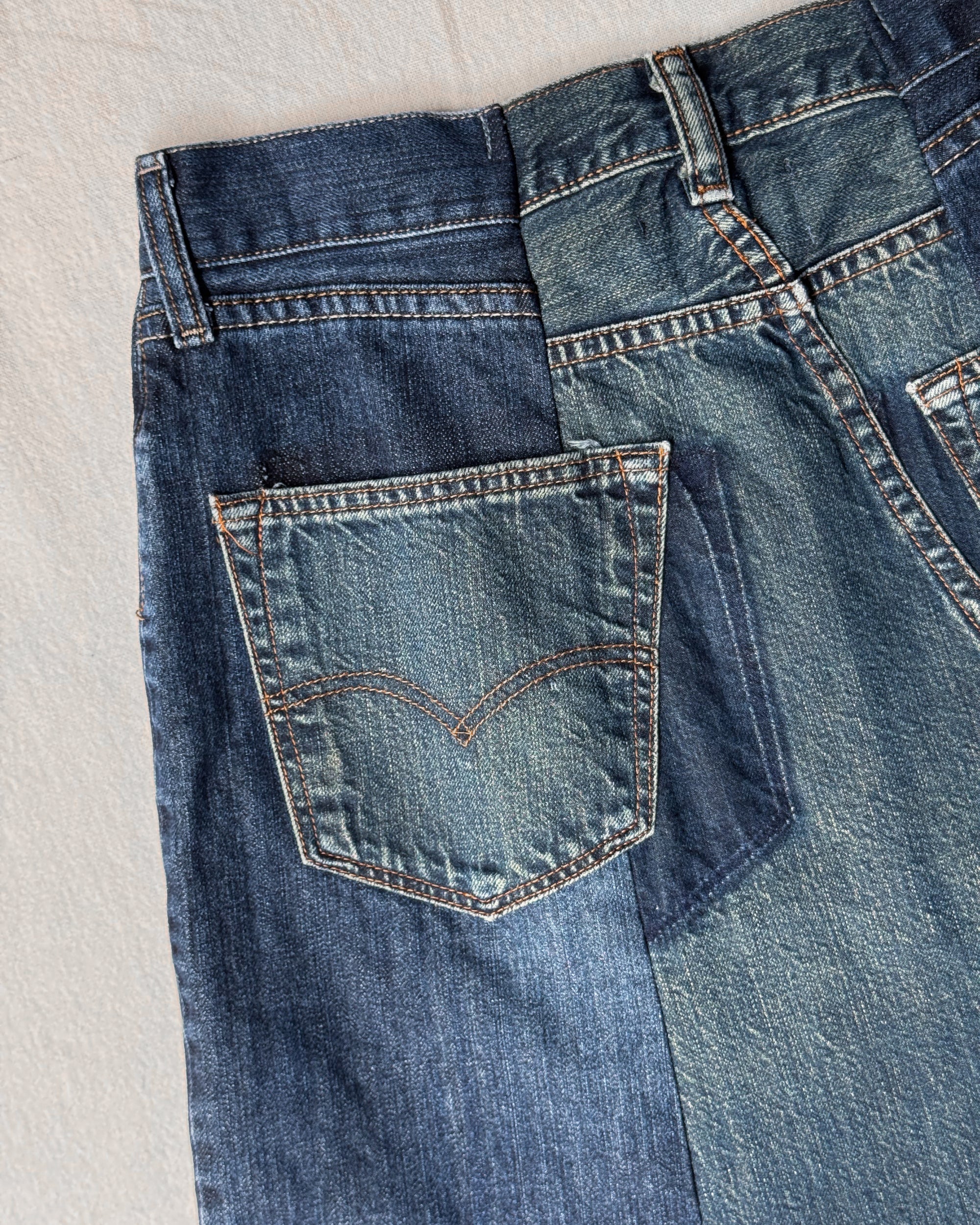 ID25-020 / rebuild denim skirt【D】