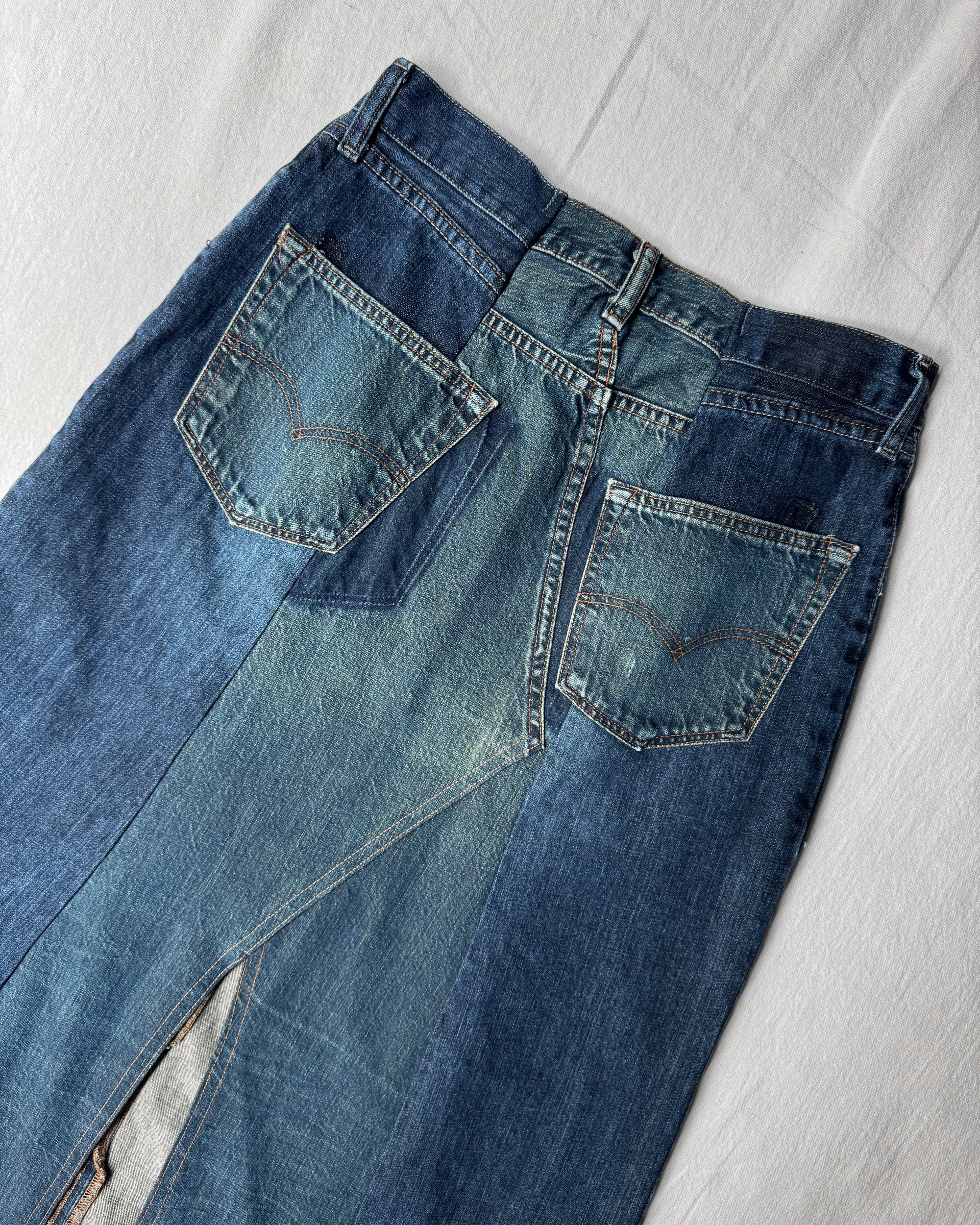 ID25-020 / rebuild denim skirt【D】