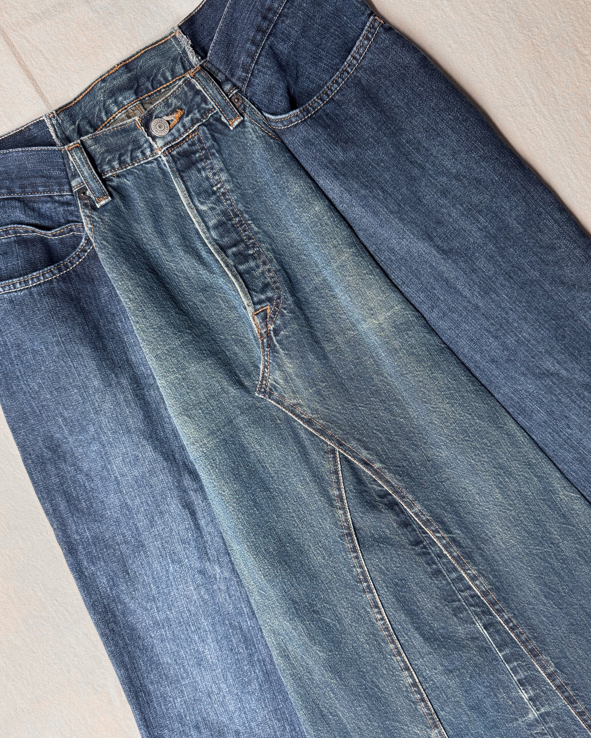 ID25-020 / rebuild denim skirt【D】