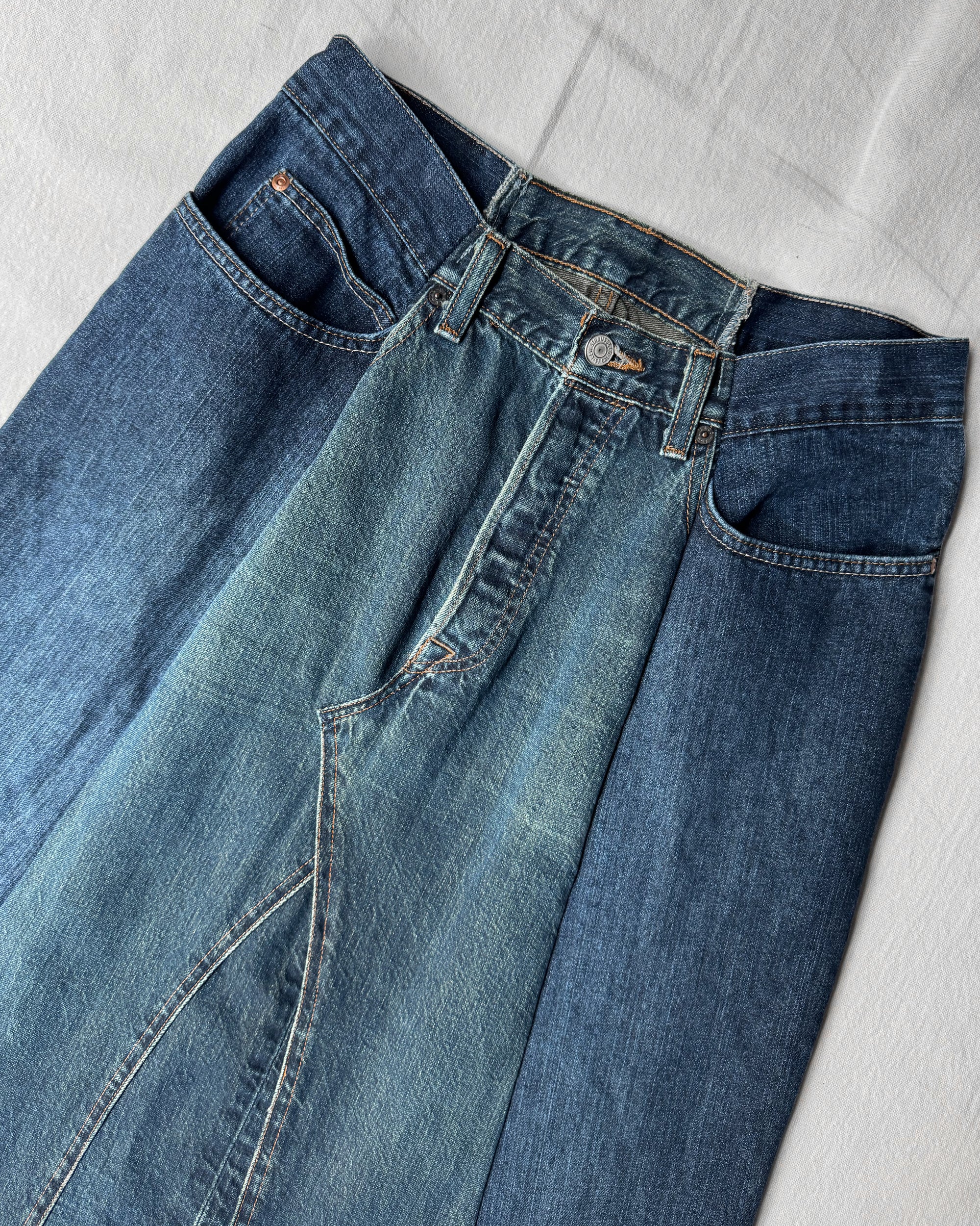 ID25-020 / rebuild denim skirt【D】