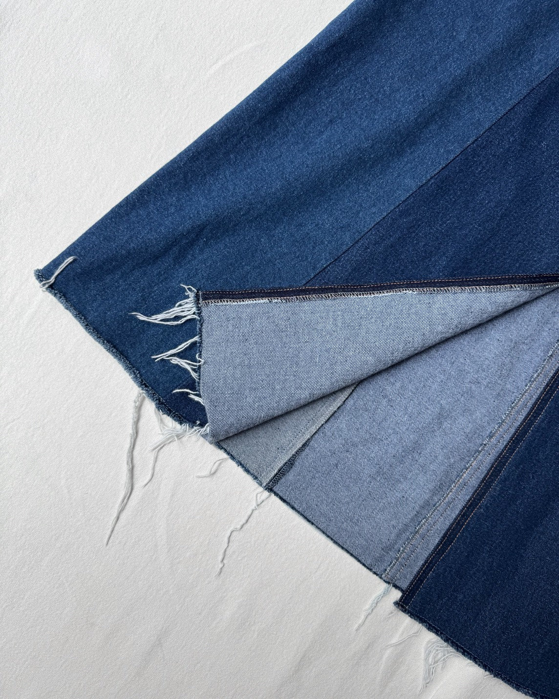 ID25-020-L-01 / rebuild denim skirt【B】