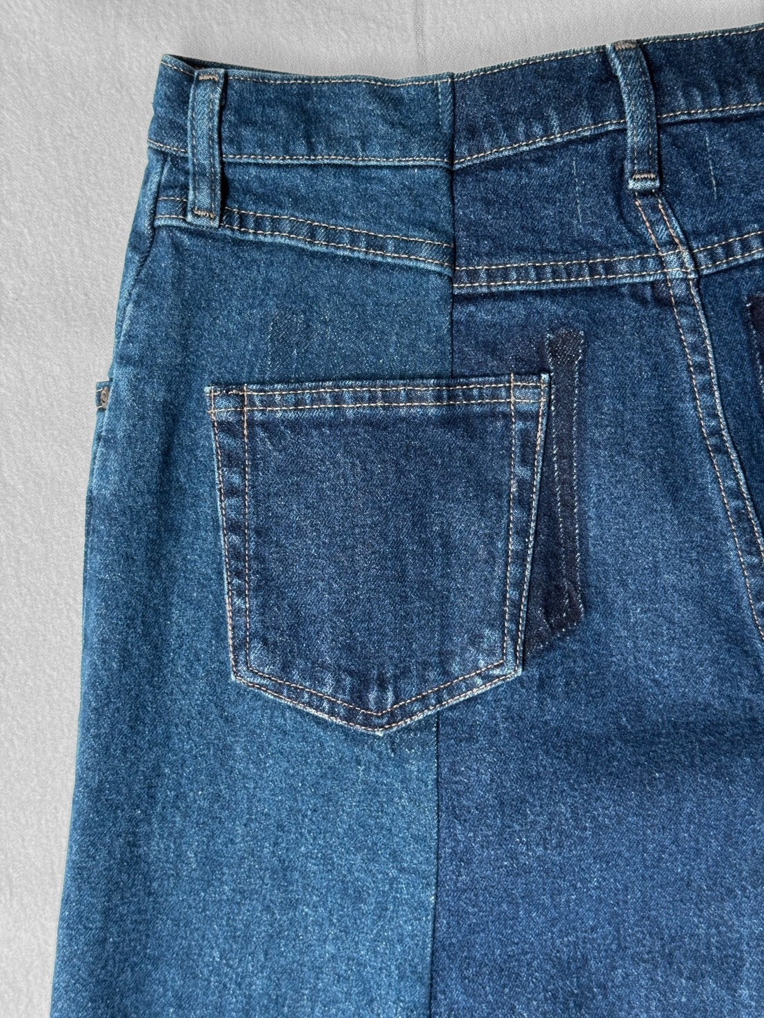 ID25-020-L-01 / rebuild denim skirt【B】