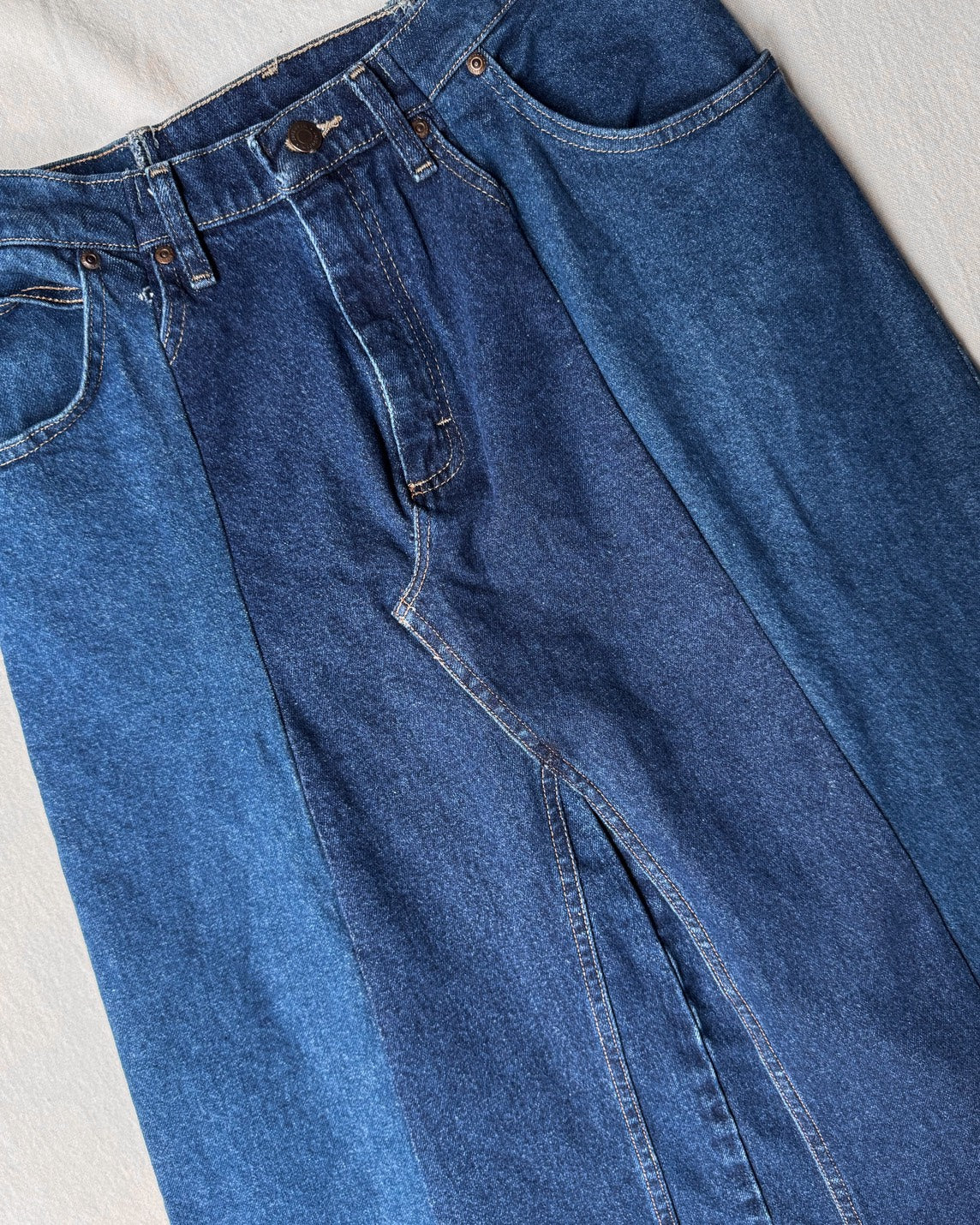 ID25-020-L-01 / rebuild denim skirt【B】