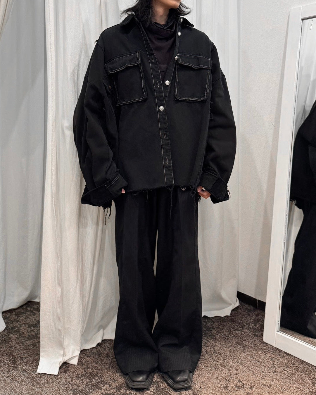 ID-006-F / rebuild kimono denim overdye【B】