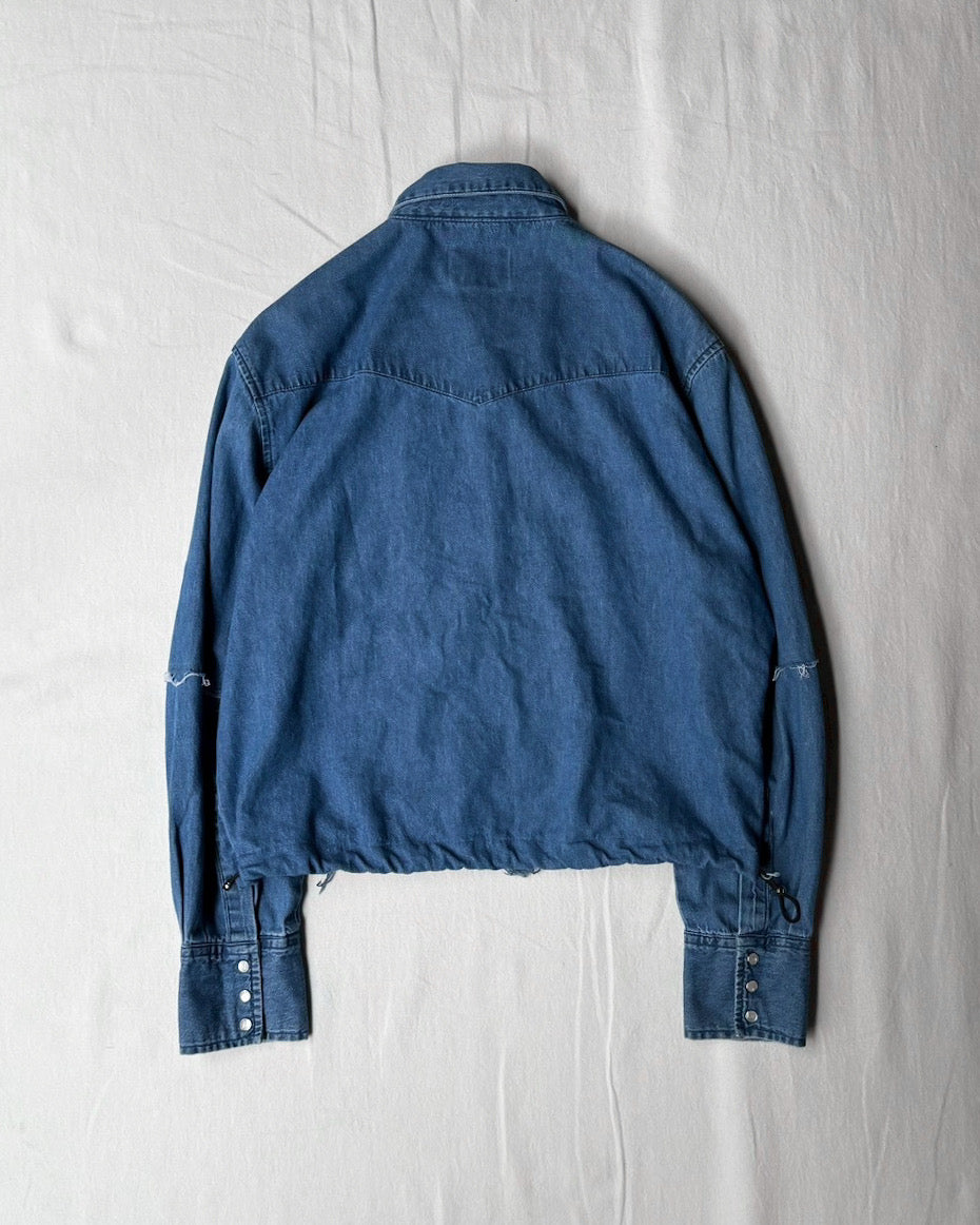 ID25-001-01-F / denim frill shirt【C】